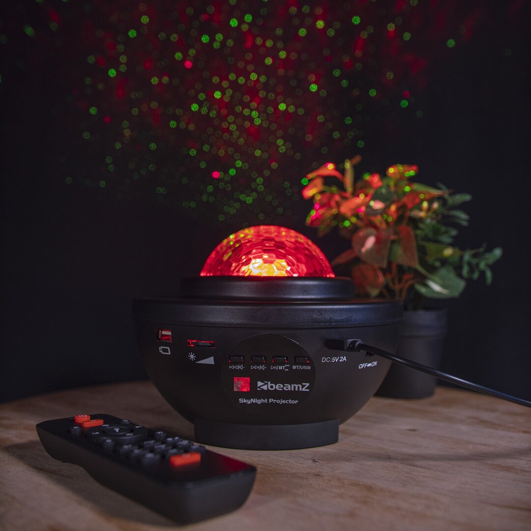SKYNIGHT PROJECTOR WITH RED AND GREEN STARS beamZ