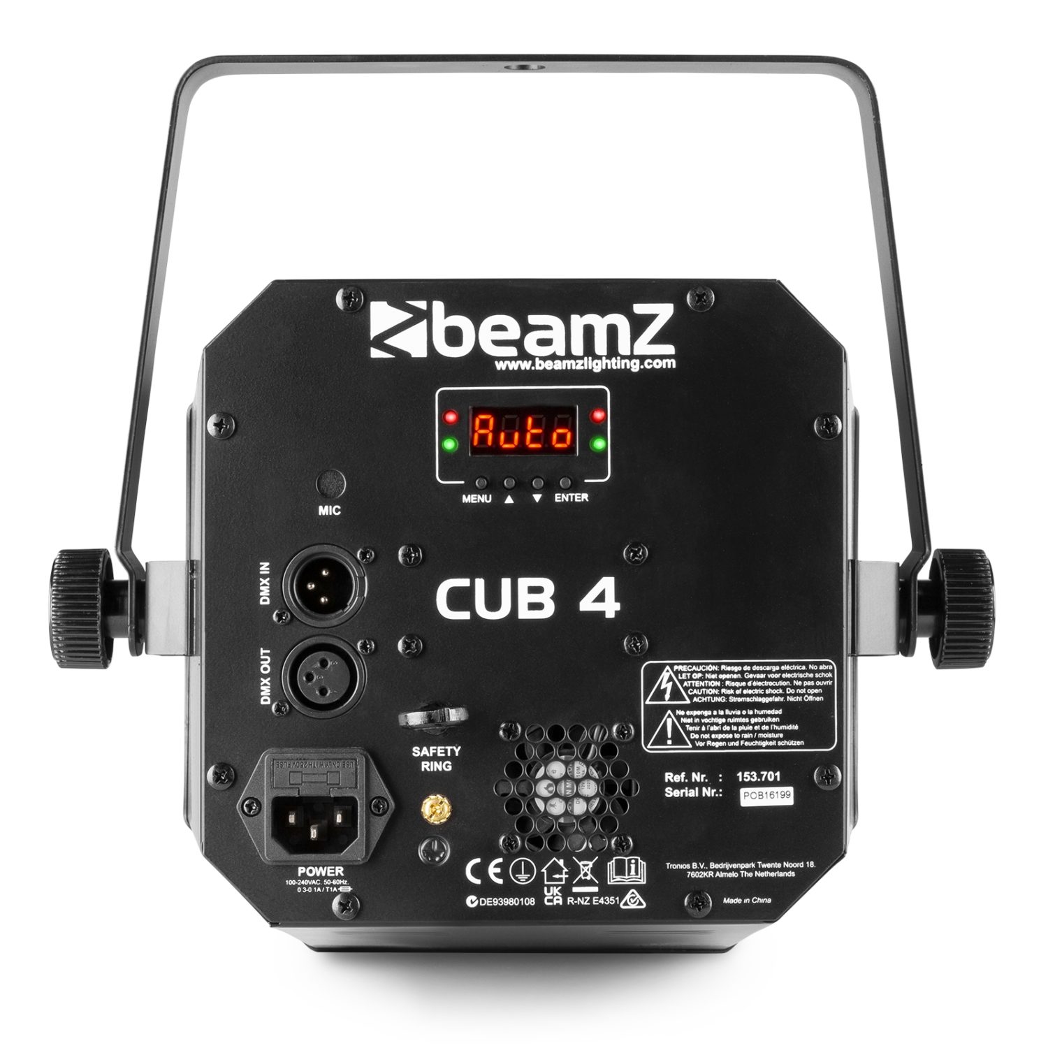 CUB4 II LED QUAD DERBY WITH MOONFLOWER beamZ