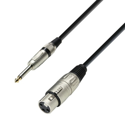AdamHall Cables K3MFP0300 - Microphone Cable XLR female x Jack TS | 3 m